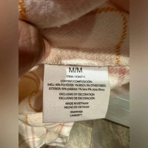 HFX Cream/ Pink Fall Shaket- size Medium - Picture 4 of 6